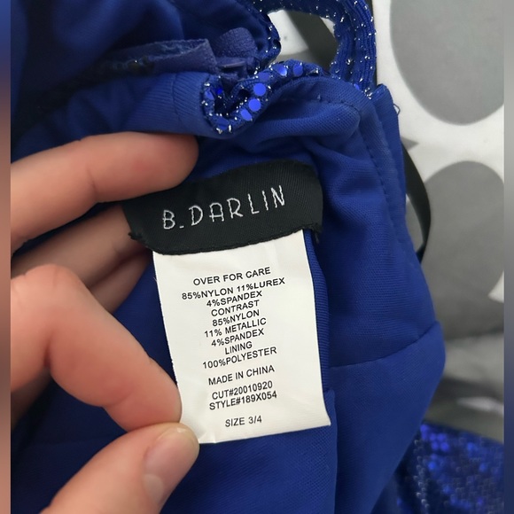 Sparkly Blue Prom Dress - Picture 5 of 6